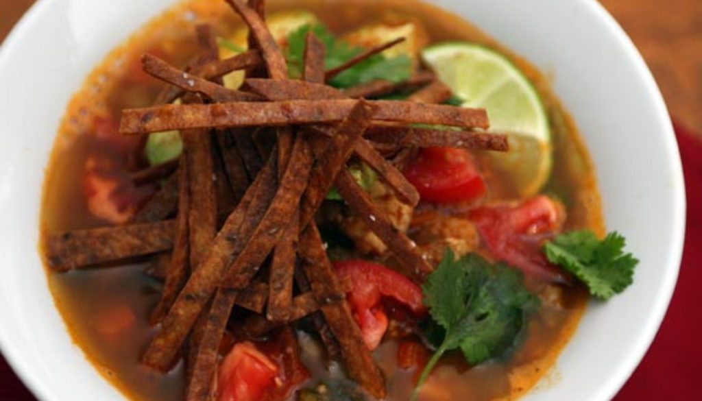 Red Lentil Tortilla Soup