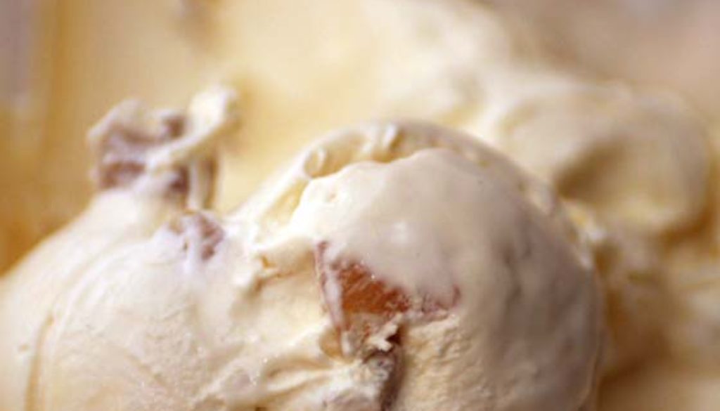 Ginger Ice Cream with Grand Marnier Caramel