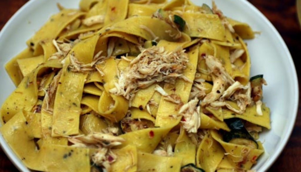 Pappardelle with Crab, Lemon and Chili